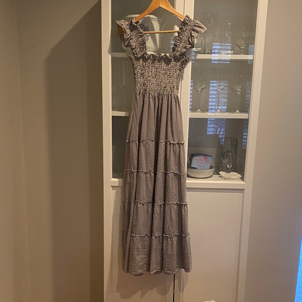 Hill House Home Brown and White Dress Xs